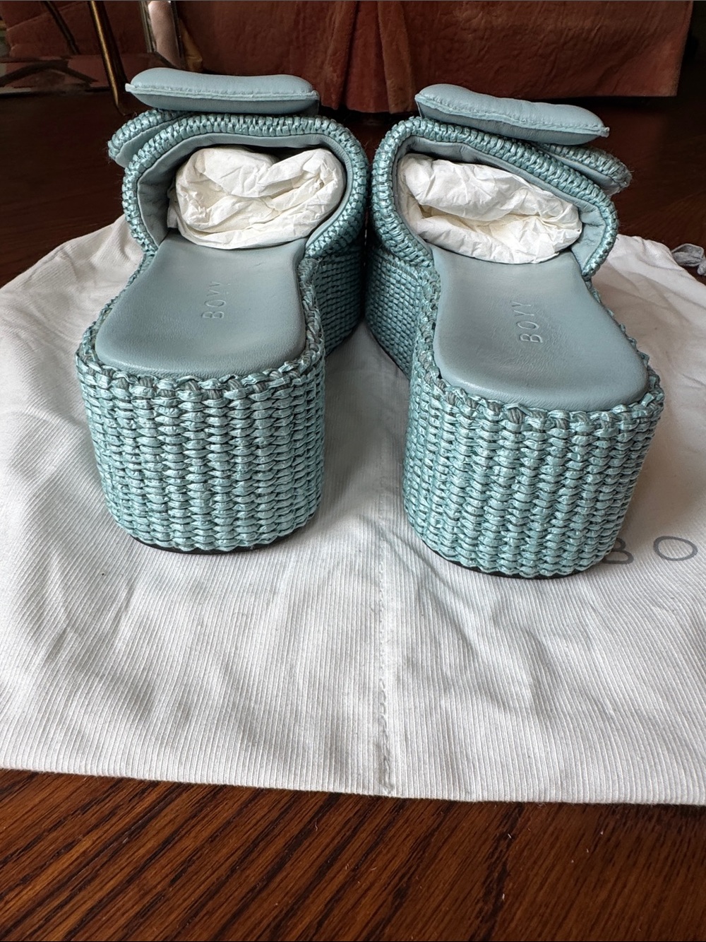 BOYY Raffia Platform Sandals - Picture 6 of 6
